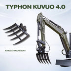 Brush Rake Attachment 45mm Pin | Fits TYPHON KUVUO 4.0 | Land Clearing Tool