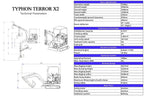 TYPHON TERROR X2 STORM Mini Excavator 2.5 Ton Diesel Kubota V1505 25HP Engine US