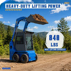 TYPHON STOMP 509 Wheel Skid Steer Loader 25HP Kubota D1105 w 1 Attachment Option