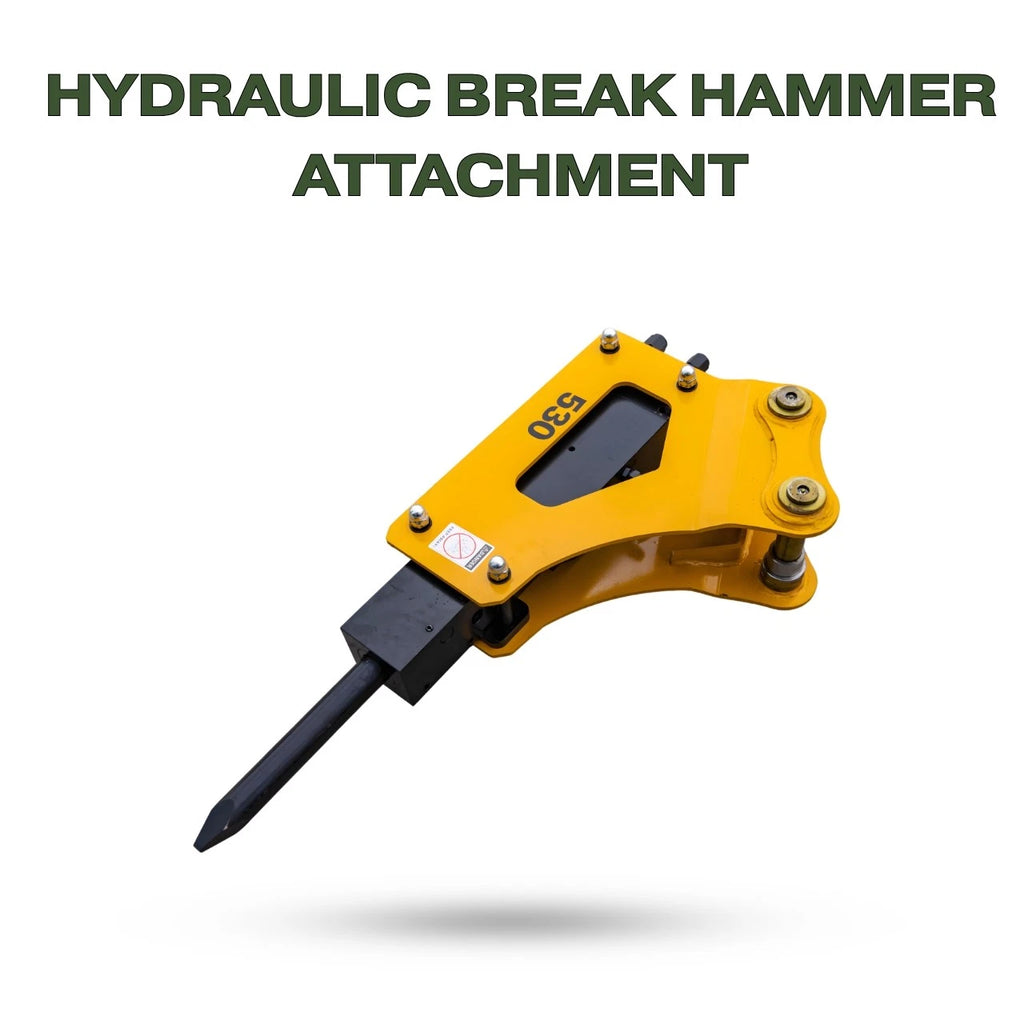Hydraulic Breaker Hammer for TYPHON KUVUO 4.0 Mini Excavator | Concrete Rock