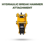 Hydraulic Breaker Hammer for TYPHON KUVUO 4.0 Mini Excavator | Concrete Rock