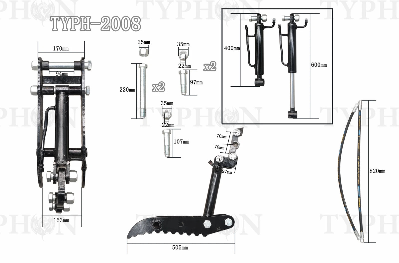 NEW Hydraulic Thumb Clip for Mini Excavators, Easy to Pick Up Irregular Objects
