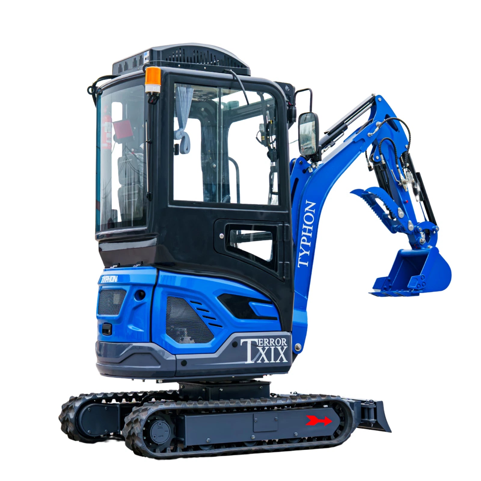 TERROR XIX Cab AC/Heater Mini Excavator Kubota D902 Retractable Tracks 13 Tools