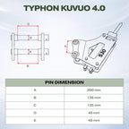 Hydraulic Breaker Hammer for TYPHON KUVUO 4.0 Mini Excavator | Concrete Rock
