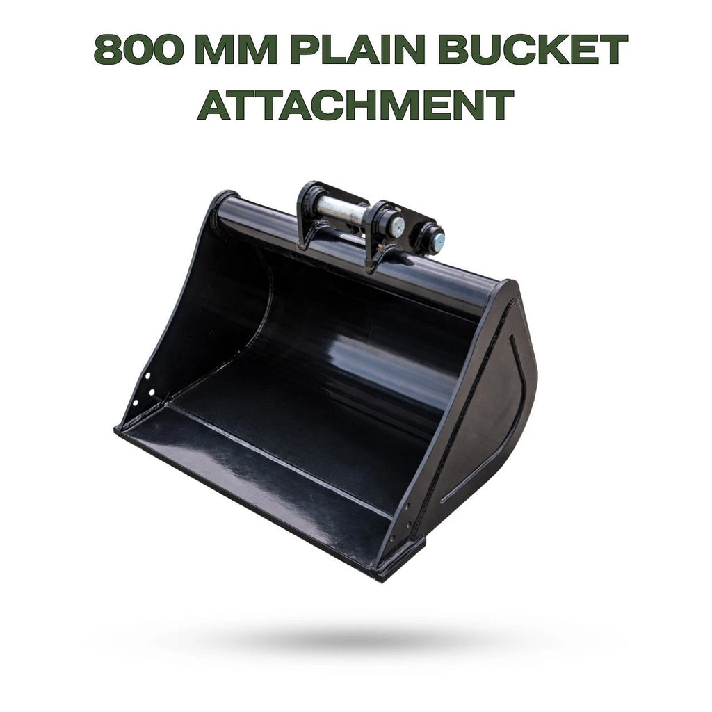 800mm Plain Bucket for TYPHON KUVUO 4.0 Mini Excavator | Heavy Duty Digging