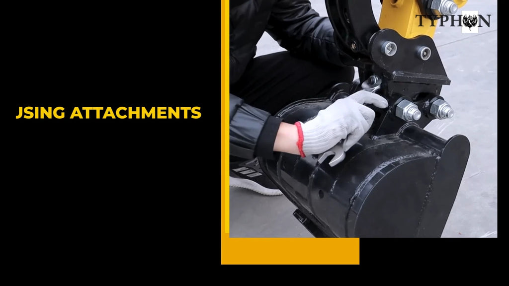 TYPHON Attachments 600mm Tilting Bucket Attachment for TYPHON Machinery Machine