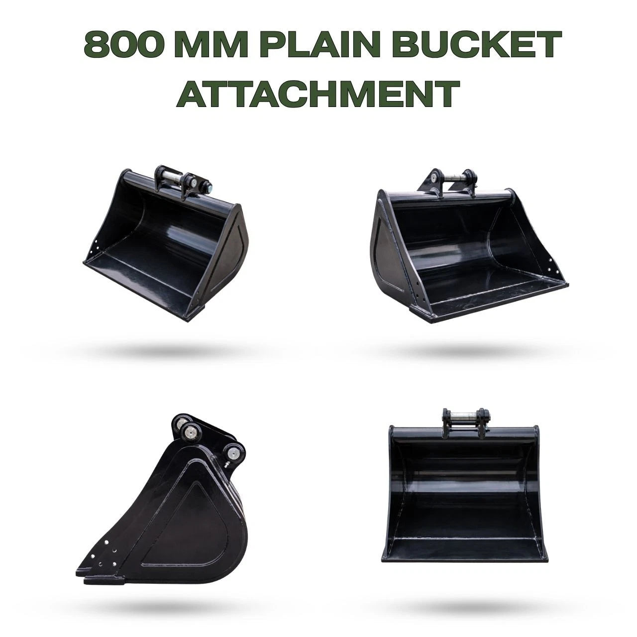 800mm Plain Bucket for TYPHON KUVUO 4.0 Mini Excavator | Heavy Duty Digging