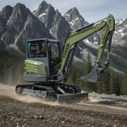 TYPHON KUVUO 4.0 Mini Excavator with Boom Swing Full Hydraulic Control AC/Heat