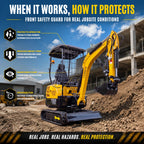 4,000 lbs Terror XVIII Mini Excavator, EPA KUBOTA D902 Engine Micro DIgger USA