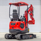 3800lbs Diesel Mini Excavator Kubota D902 Engine Side Swing w 12 attachments