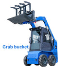 TYPHON STOMP 509 Wheel Skid Steer Loader 25HP Kubota D1105 w 1 Attachment Option