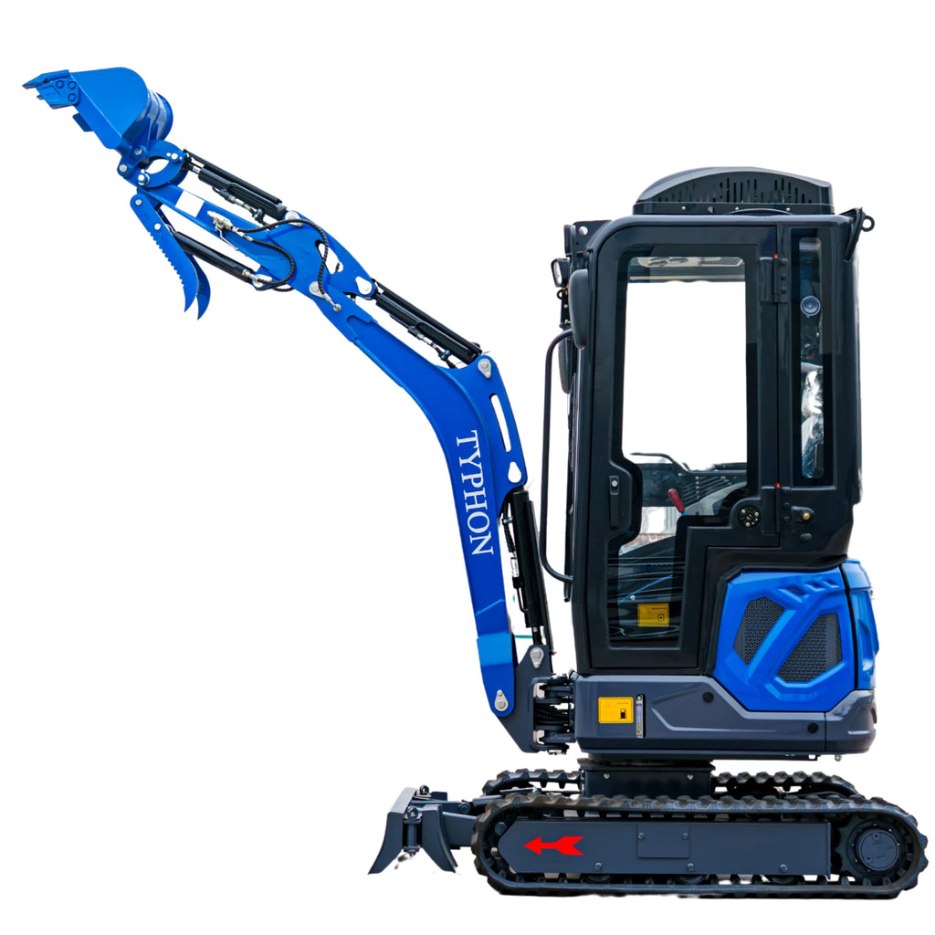 TERROR XIX Cab AC/Heater Mini Excavator Kubota D902 Retractable Tracks 13 Tools