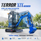 TERROR XIX Cab AC/Heater Mini Excavator Kubota D902 Retractable Tracks 13 Tools