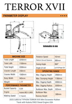 2026 New TYPHON Mini Excavator Crawler EPA certified USA KUBOTA Diesel D902