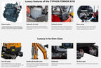 FREE SHIPPING 4000 lbs Terror XVIII Mini Excavator, KUBOTA D902 Diesel Engine