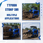 TYPHON STOMP 509 Wheel Skid Steer Loader 25HP Kubota D1105 w 1 Attachment Option